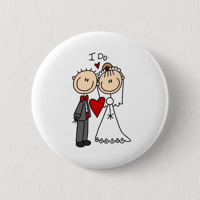 I Do Wedding Ceremony Button (Front)