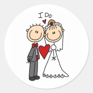 I Do Wedding Ceremony Sticker