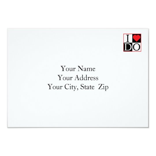 I Do Wedding RSVP Card