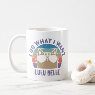 I Do What I Want Cat Lover Personalised Coffee Mug