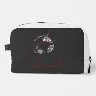 I Do What I Want Cat Typography Dopp Kit