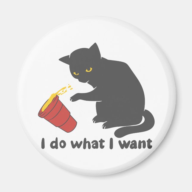 I do what i want - Choose background color Magnet (Front)