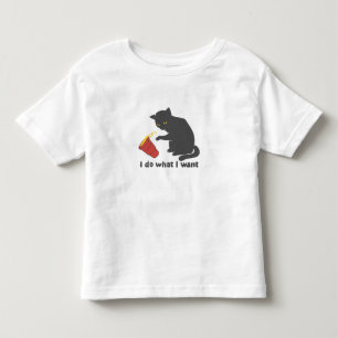 I do what i want - Choose background color Toddler T-Shirt