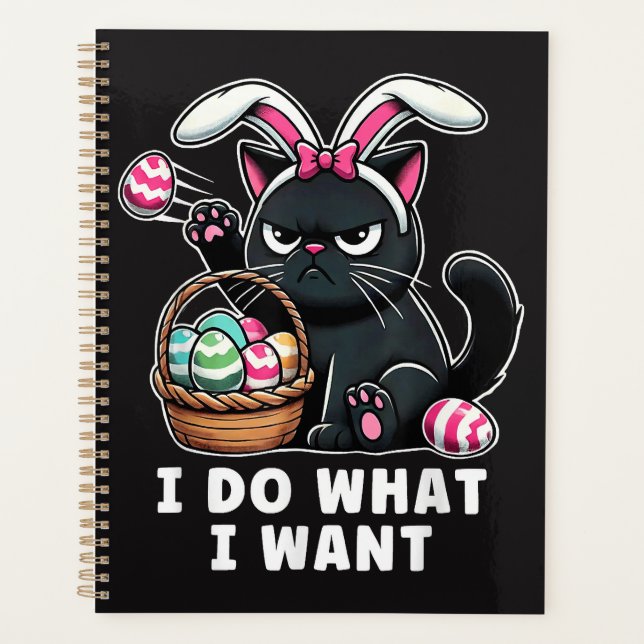 i do what i want Easter Cat Planner (Front)