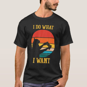 I Do What I Want Funny Cat Video Games T-Shirt