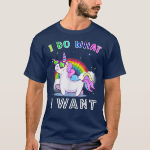 I Do What I Want Funny Unicorn Lover Gifts Girls K T-Shirt