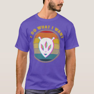 I Do What I Want Glitch Distressed T-Shirt