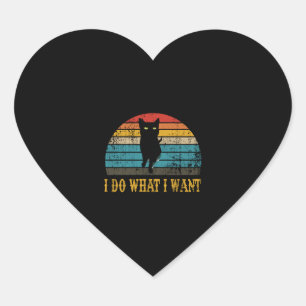 i do what i want  heart sticker