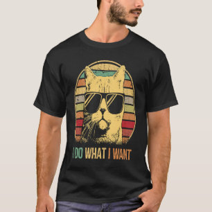 I do what I want my cat Meowdy cat kitten T-Shirt