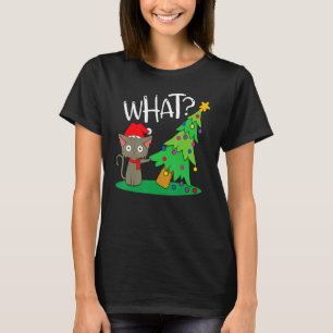 I Do What I Want This Is My Christmas Pajama Cat T-Shirt