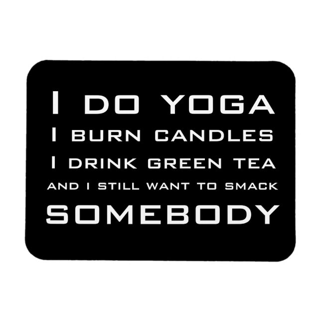 I Do Yoga Magnet (Horizontal)
