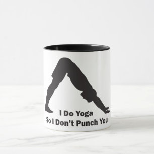 I Do Yoga So I Don't Punch You - Male Image Mug