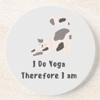 I do yoga therefore I am Coaster