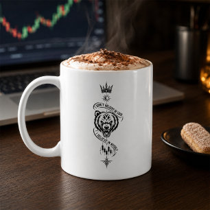 I Don’t Believe in Luck Bear Trader Symbol Design Coffee Mug