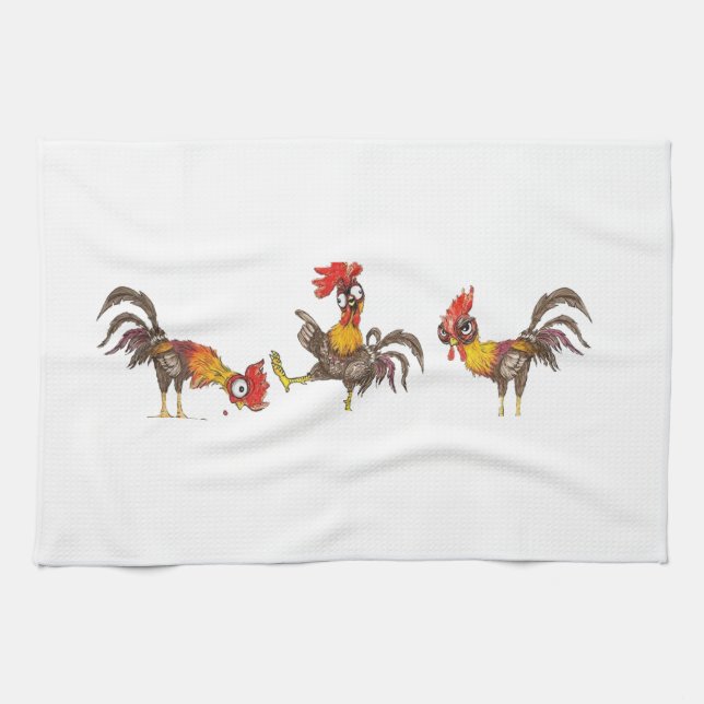 I Don’t Have Duck in A Row I have Chickens  Tea Towel (Horizontal)