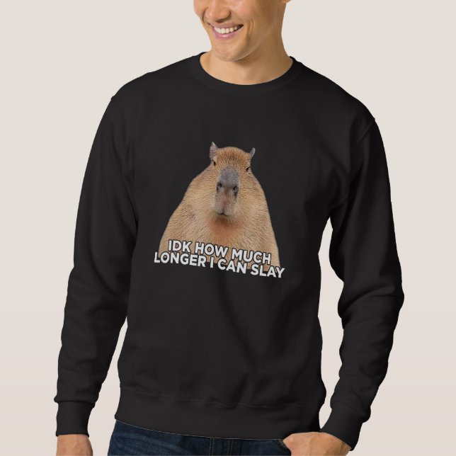 I Don t Know How Much Longer I Can Slay Capybara   Sweatshirt (Front)