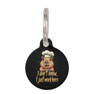 I Don’t Know, I Just Work Here Funny Workplace Pet Tag