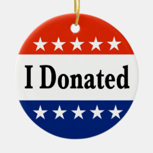 I Donated Ceramic Tree Decoration