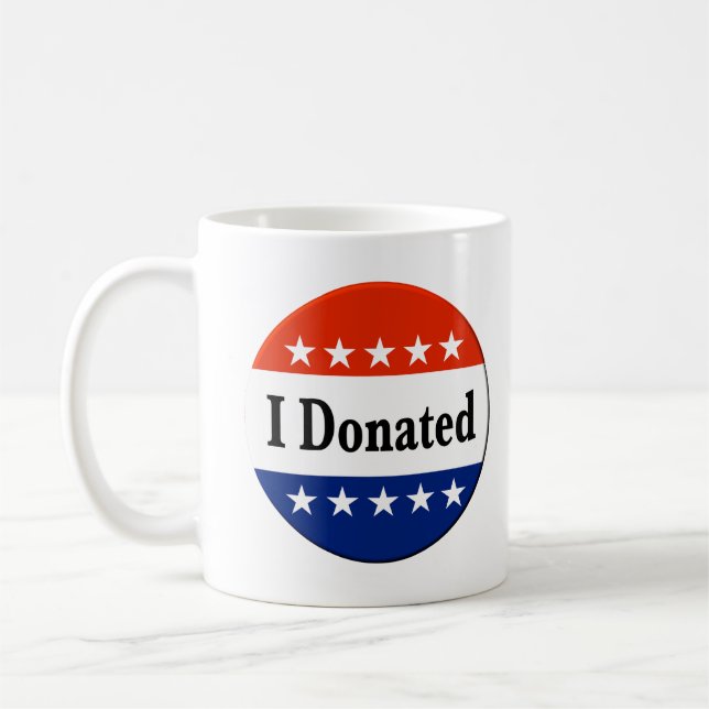 I Donated Coffee Mug (Left)