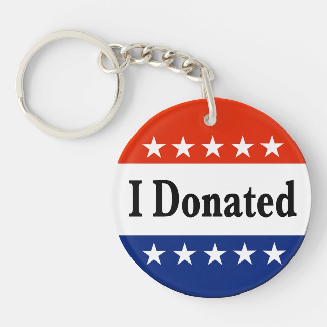 I Donated Key Ring (Front)