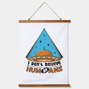 i don't believe in humans hanging tapestry