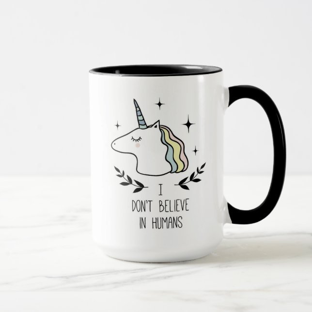 I Don't Believe In Humans Mug (Right)