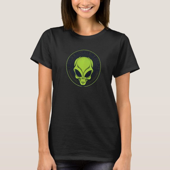 I Don't Believe In People Ufo Conspiracy Alien  Al T-Shirt (Front)