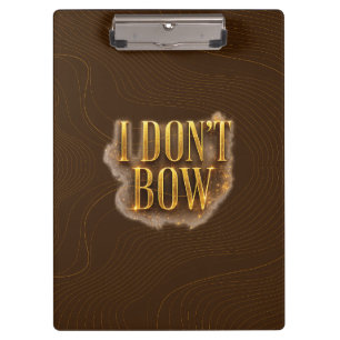 I Don't Bow - Full Coverage Version Clipboard