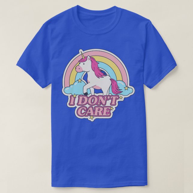 I Dont Care Double Sided T-Shirt (Design Front)