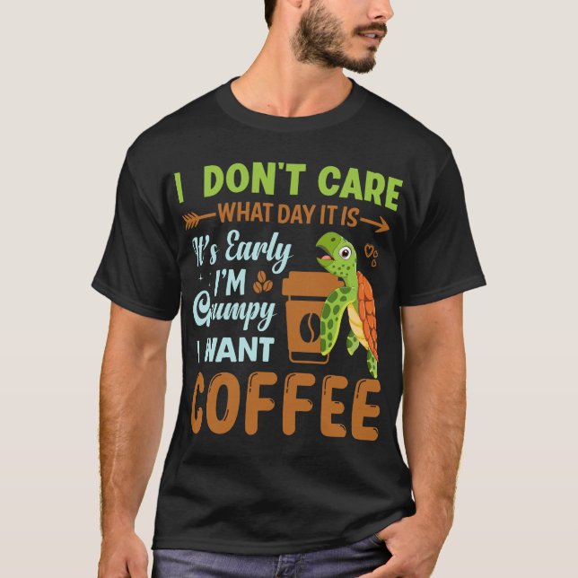 I-dont-care-Turtle-T-shirt  T-Shirt (Front)