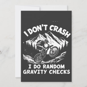 I  Don't Crash I Do Random Gravity Checks Holiday Card