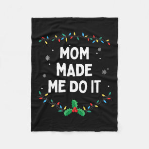 I Don't Do Matching Christmas Outfits Mum Made Me  Fleece Blanket