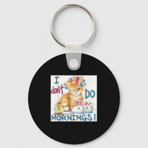 I Don't Do Mornings  Key Ring