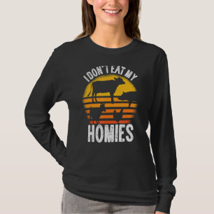 I Don't Eat My Homies Save Animals & Go Meatless V T-Shirt