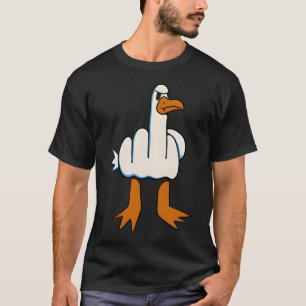 I Don't Give A Duck Middle Finger Funny Offensive T-Shirt
