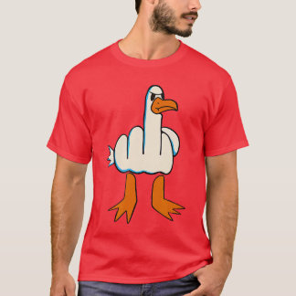 I Dont Give A Duck Middle finger Offensive Rude re T-Shirt