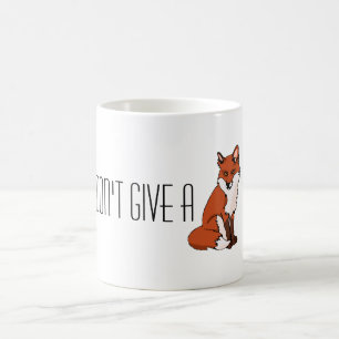 I don't give a fox coffee mug