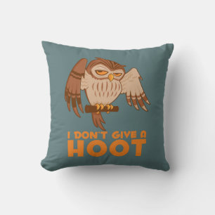 I Don't Give A Hoot Owl Cushion