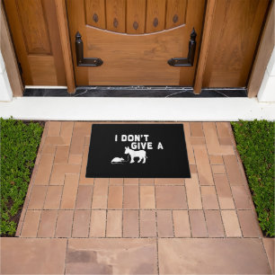 I don't give a Rat gift funny Donkey, Animal Joke Doormat