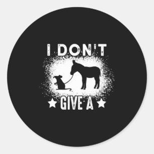 I Dont Give A Rats Bleached Saying 1 Classic Round Sticker