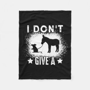 I Dont Give A Rats Bleached Saying 1 Fleece Blanket