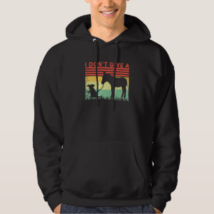 I Don't Give A Rat's Donkey Retro Vintage Saying 9 Hoodie