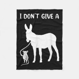 I Dont Give A Rats For Any Rat Lovers Fleece Blanket
