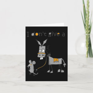 I Dont Give A Rats Jack Thank You Card