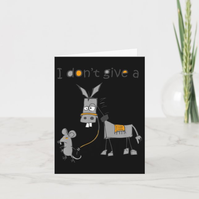 I Dont Give A Rats Jack  Thank You Card (Front)