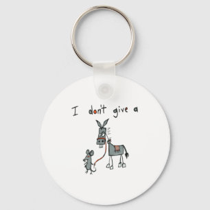 I Don't Give A Rat's Key Ring