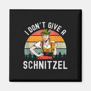I Dont Give A Schnitzel Beer Wurst Funny German Ta Magnet