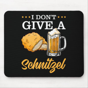 I Dont Give A Schnitzel Premium Mouse Mat