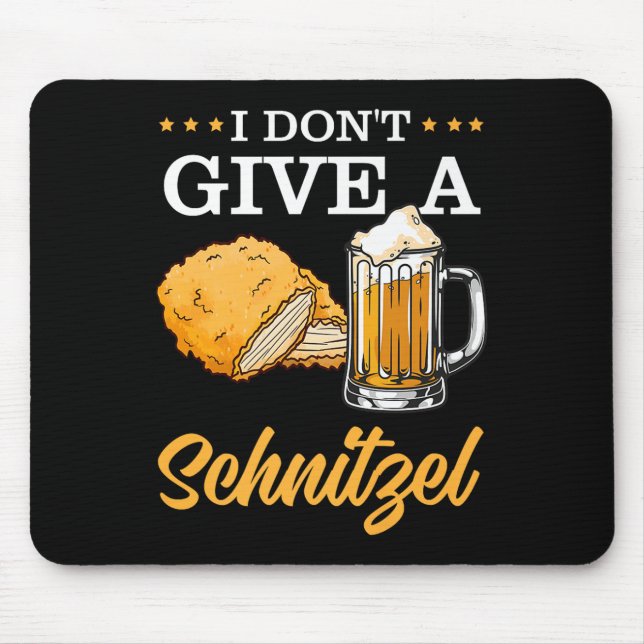 I Dont Give A Schnitzel Premium  Mouse Mat (Front)