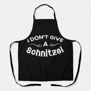 I Dont Give a Schnitzel Tshirt Apron